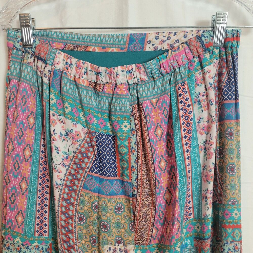 Tolani Boho Patchwork Lightweight Maxi Skirt Wome… - image 6